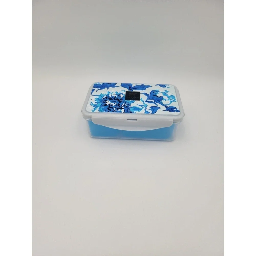 Bento Style Lunch Container Blue Floral‎ Dabney Lee Arctic Fox